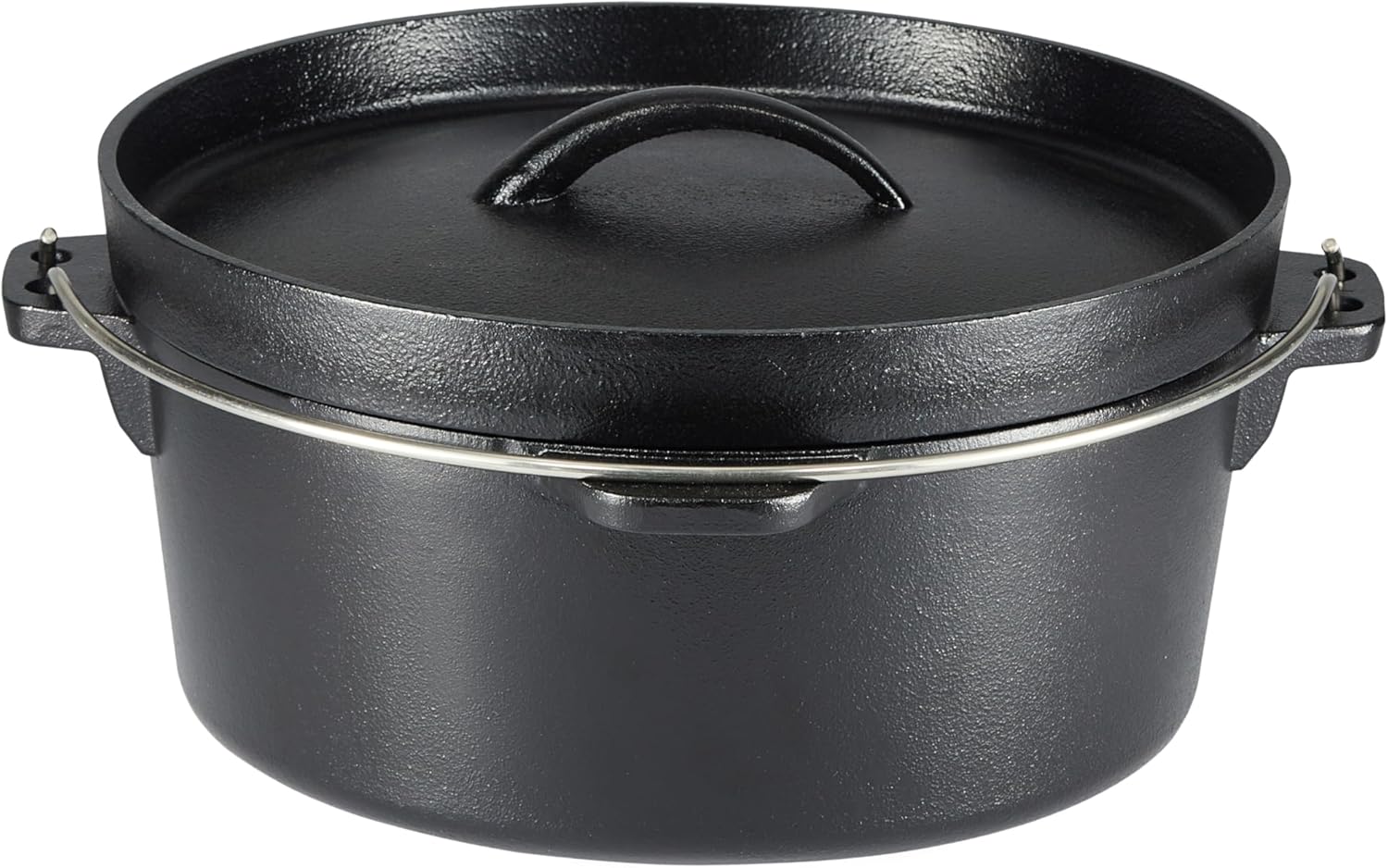 Amazon Basics Pre-Seasoned Cast Iron 5-Piece Cookware Set, Oven Safe, 