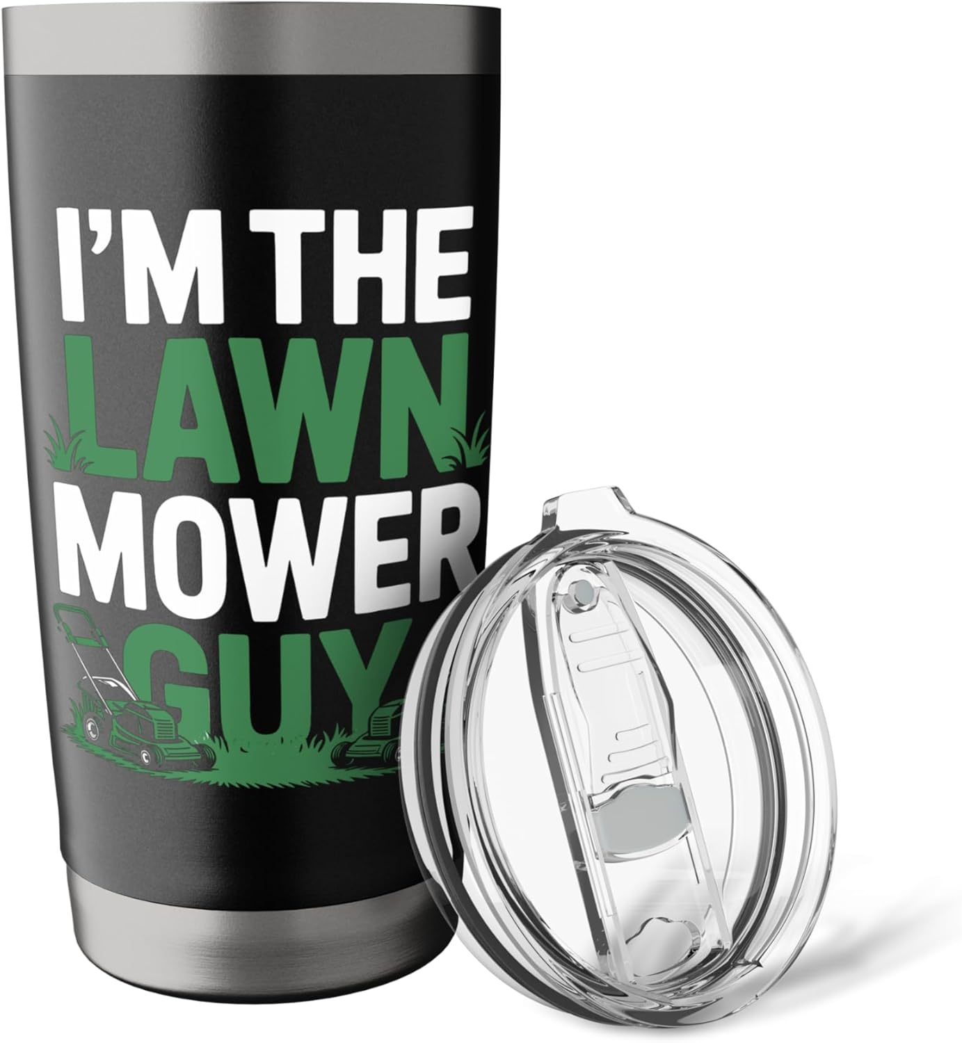 Lawn Mower Guy Lawn Care Mowing Landscaper Father's Day Stainless Steel Insulated Tumbler