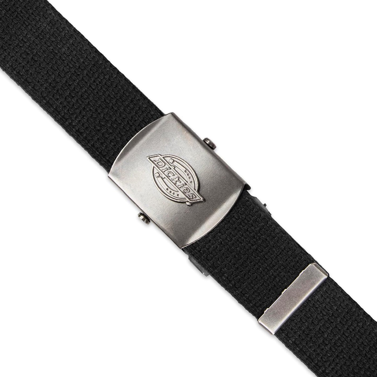 Dickies mens Fabric Web Plaque Logo Buckle Belt - One Size Cut-to-fit-