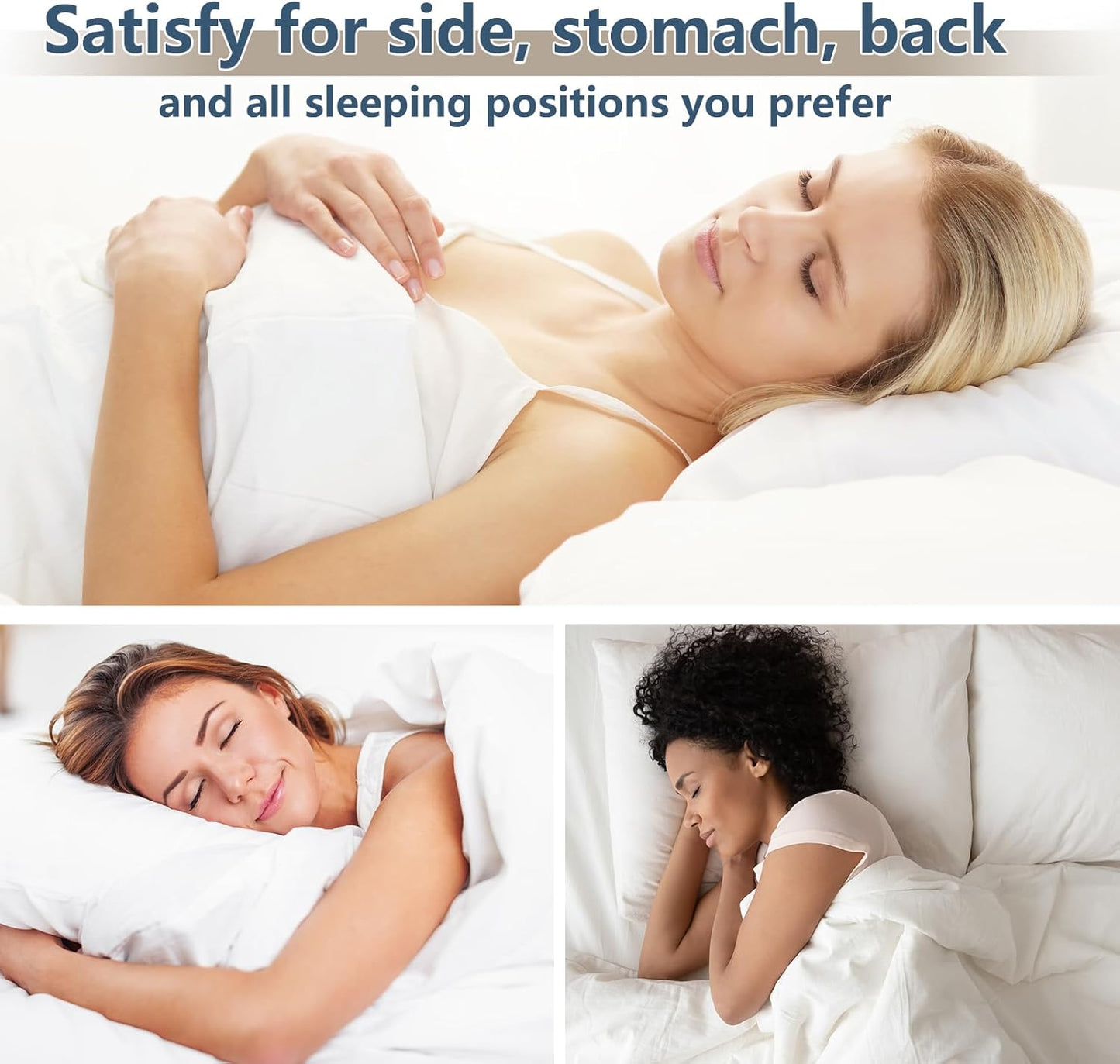 CozyLux Pillows Queen Size Set of 2, Hotel Quality Bed Pillows for Sleeping 2 Pack, Cooling Pillows for Side Back and Stomach Sleepers, Down Alternative Luxury Soft Supportive Fluffy Pillows (18x28)