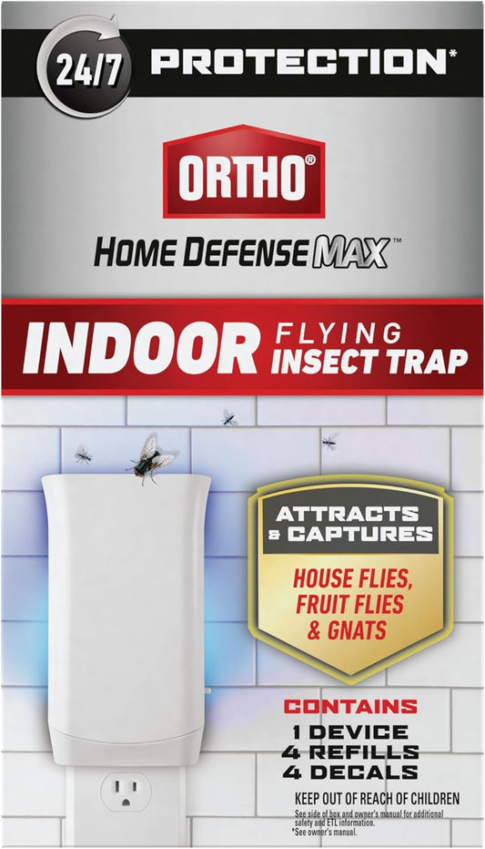 Ortho Home Defense Max Indoor Flying Insect Trap, Light Trap for House