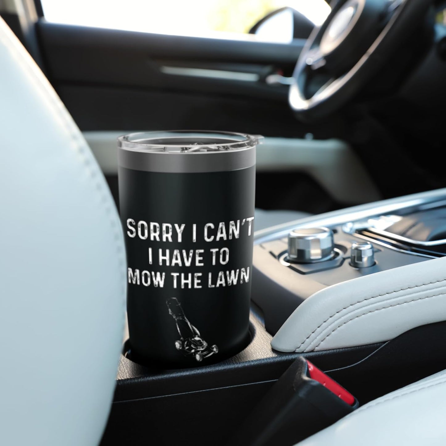 Lawn Mowing Funny Lawn Mower For Dads Yard Care Landscaper Stainless Steel Insulated Tumbler