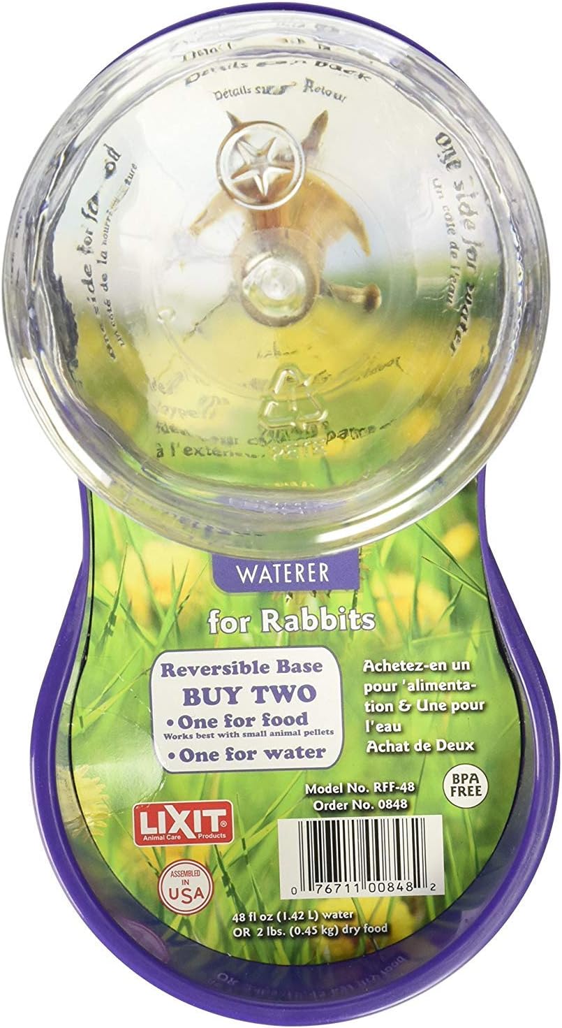 Lixit Feeder or Waterer for Chickens and Other Wildlife (64oz)