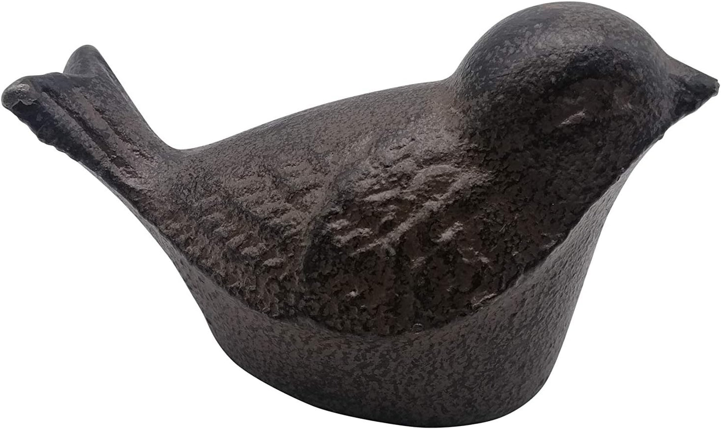 Comfy Hour 3.5" Heavy Duty Cast Iron Bird Figurine, Decorative Vintage
