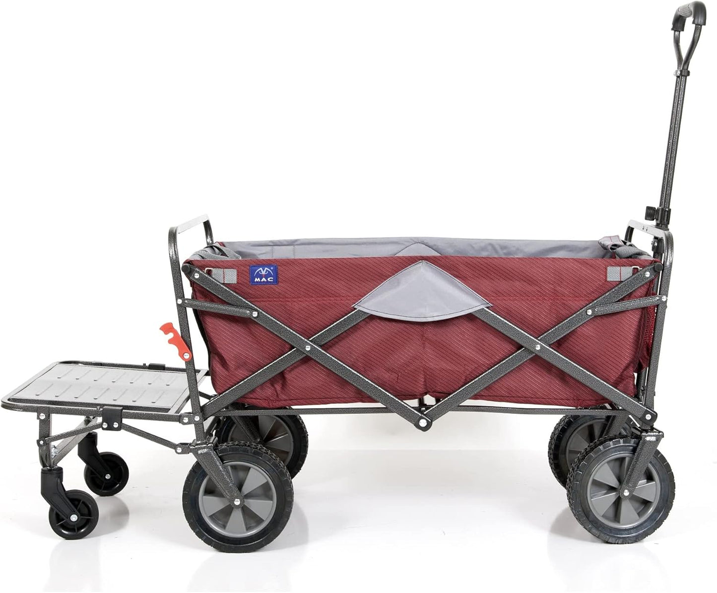 MacSports Collapsible Folding Outdoor Utility Tailgate Wagon with Carg