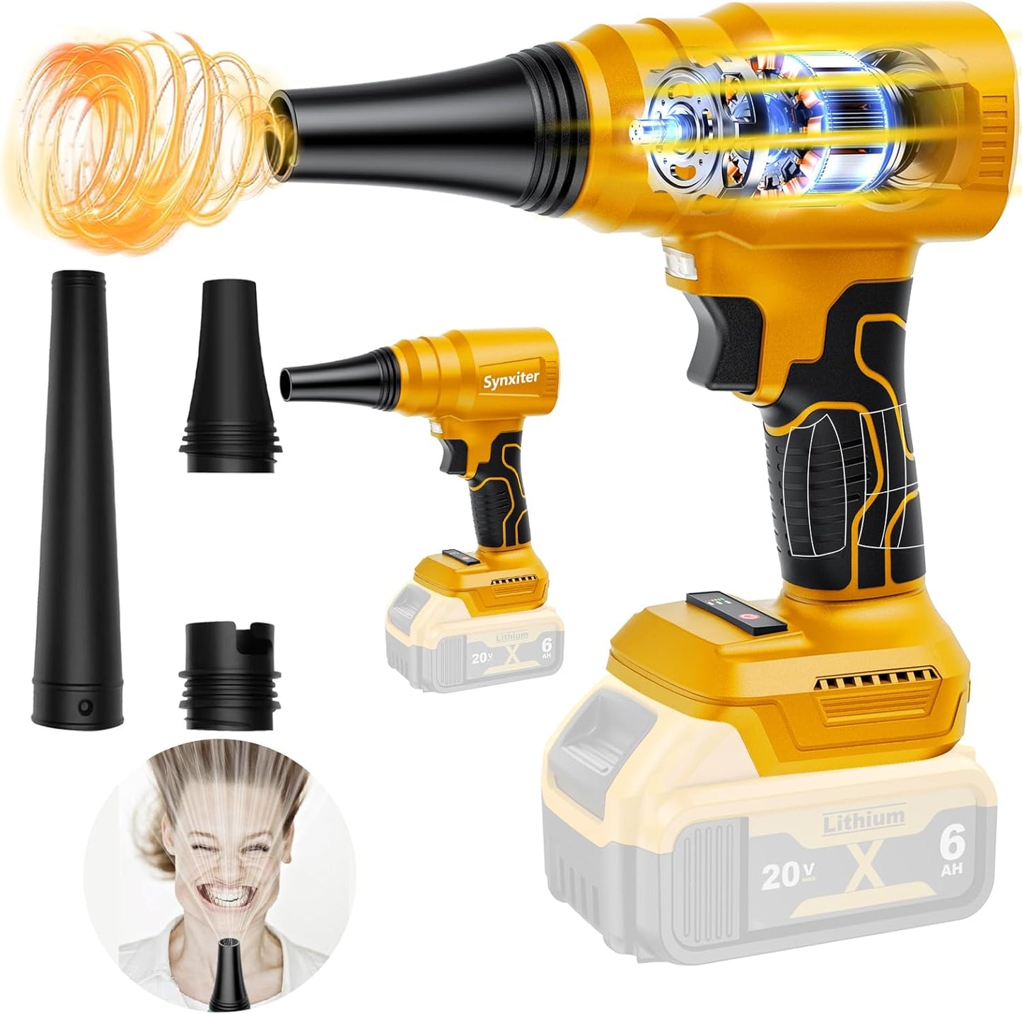 Electric Cordless Leaf Blower Dust Blower for DEWALT 20V Battery 14000