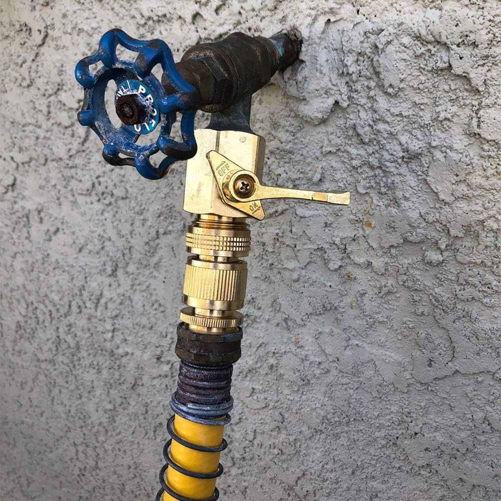 HQMPC Garden Hose Quick Connect Solid Brass Quick Connector Garden Hos