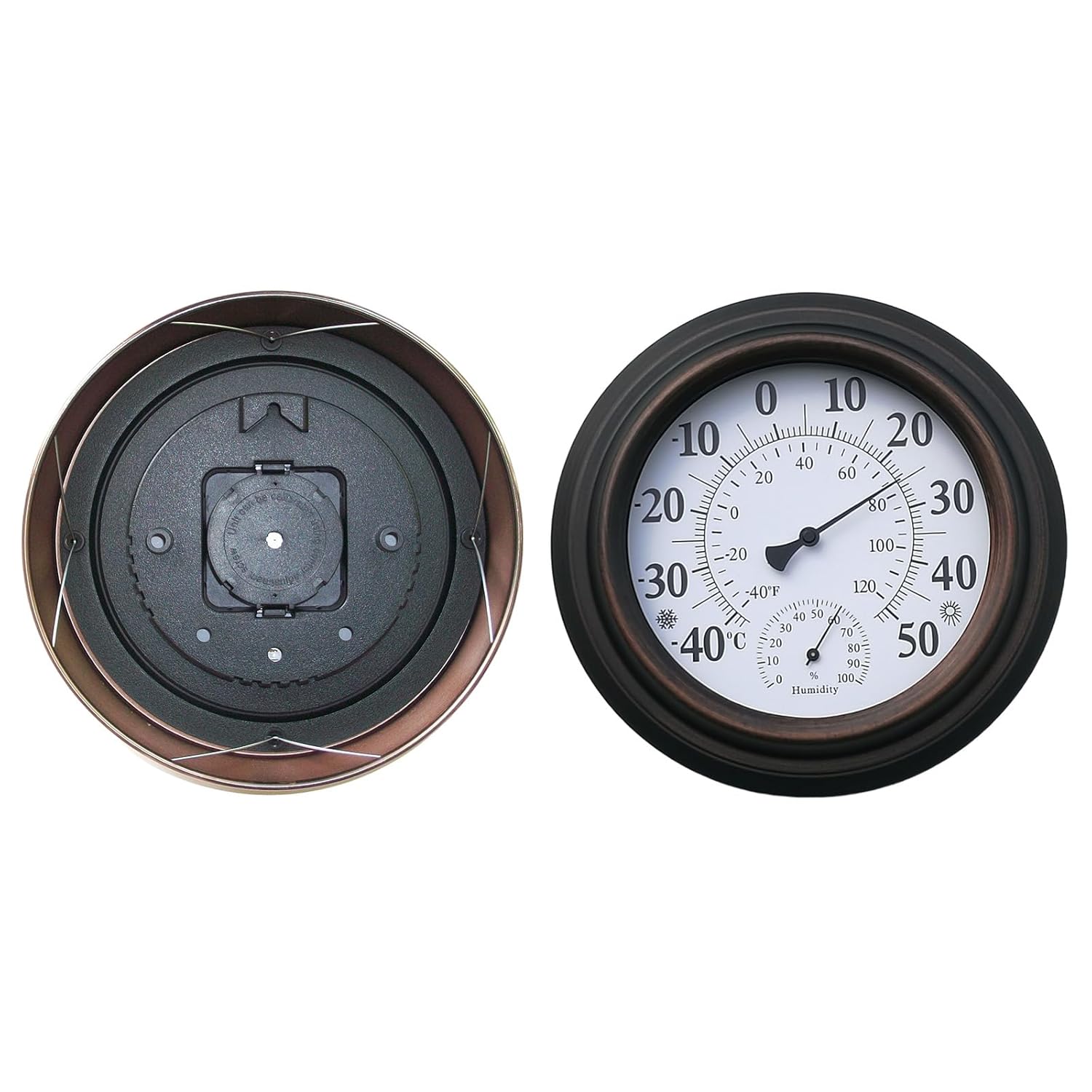 Convenient Thermometer Humidity Meter Vertical Thermometer Hygrometer 