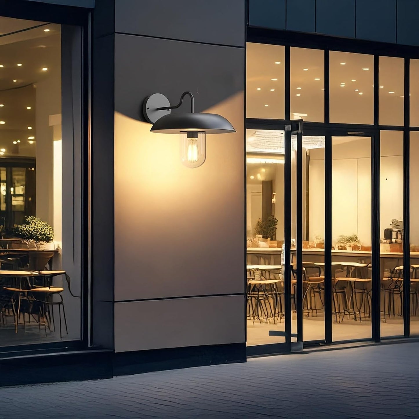 Solar Outdoor Wall Sconce Light Fixture Industrial Gooseneck Exterior Wall Lamp Outdoor Wall Light Waterproof Metal Wall Lantern Porch Light for Patio Garage Garden Entryway Cottage