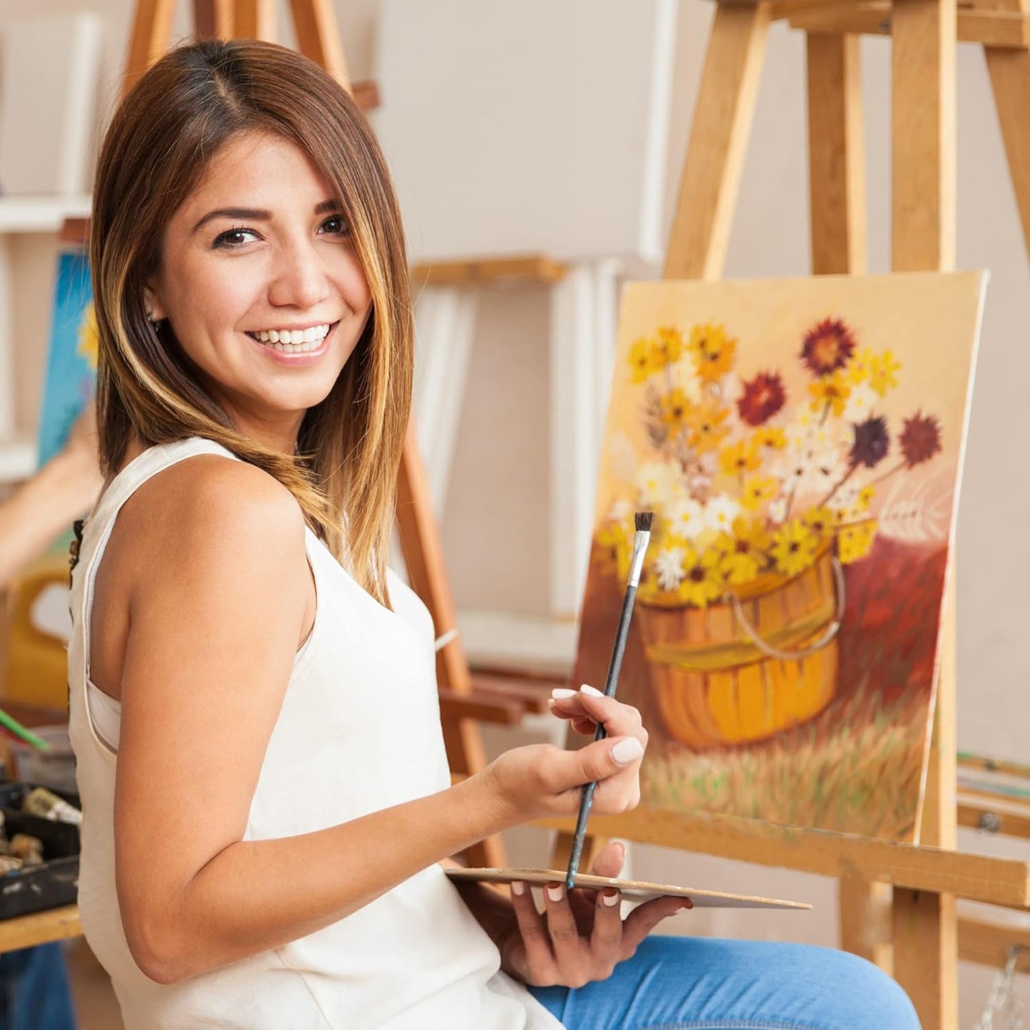 KEFF 24-Pack 𝗣𝗥𝗘𝗠𝗜𝗨𝗠 Canvas for Painting, 6 of 5x7, 8x10, 9x12,