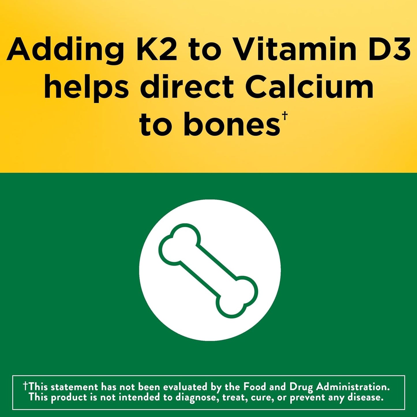 Nature Made Vitamin D3 K2 Supplement, 5000 IU (125 mcg) Vitamin D for 