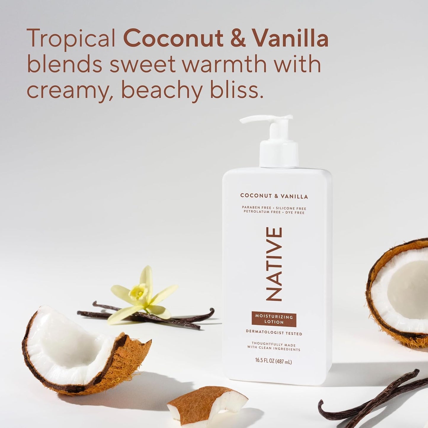 Native Body Lotion Contains Naturally Derived Plant-Based Moisturizers