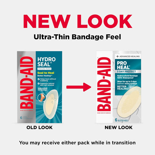 BAND-AID Brand Pro Heal Hydrocolloid Blister Bandages for Advanced Hea