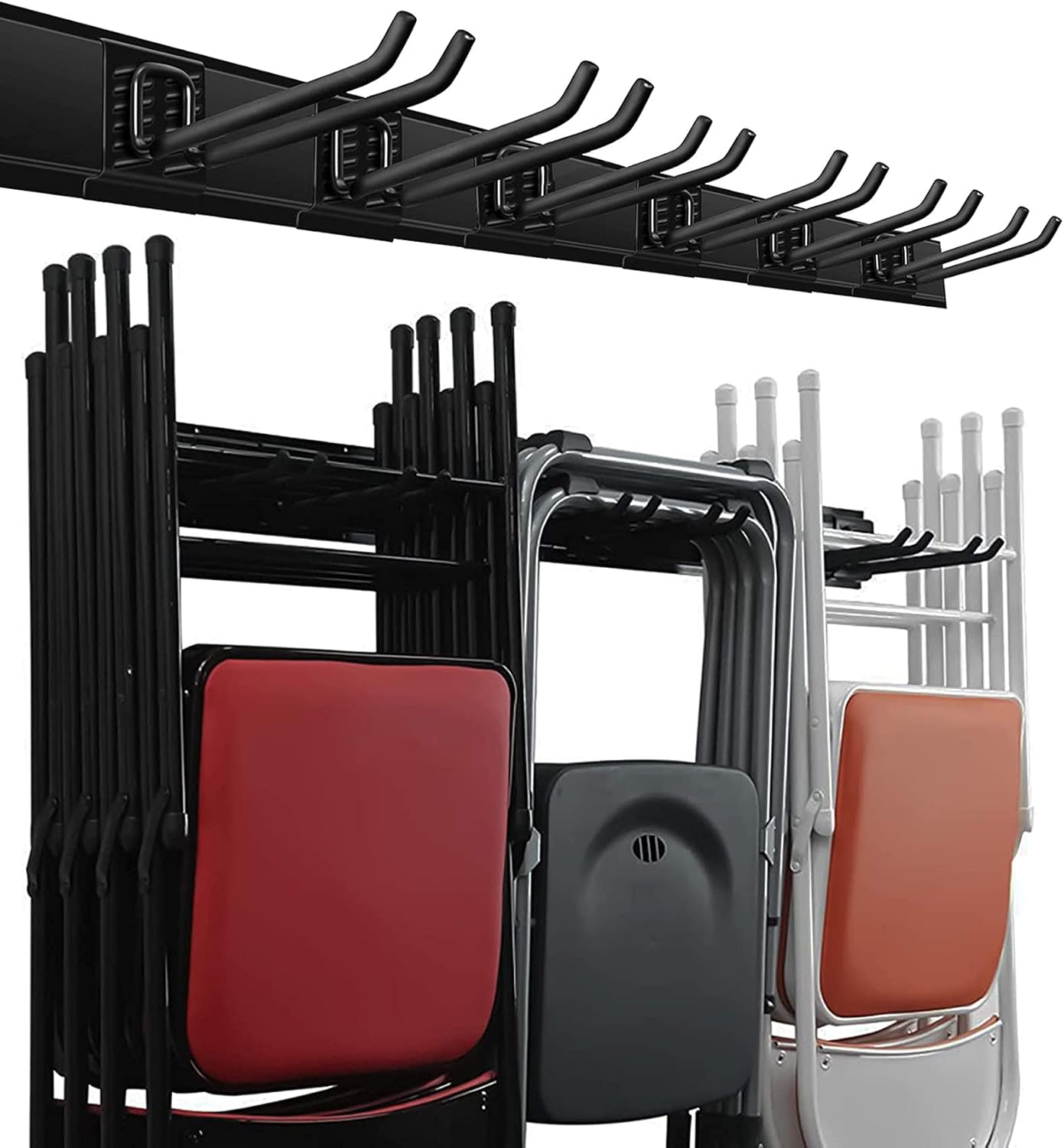 Wallmaster Garage Storage Organization Wall Mount, Garden Tool Rack Or