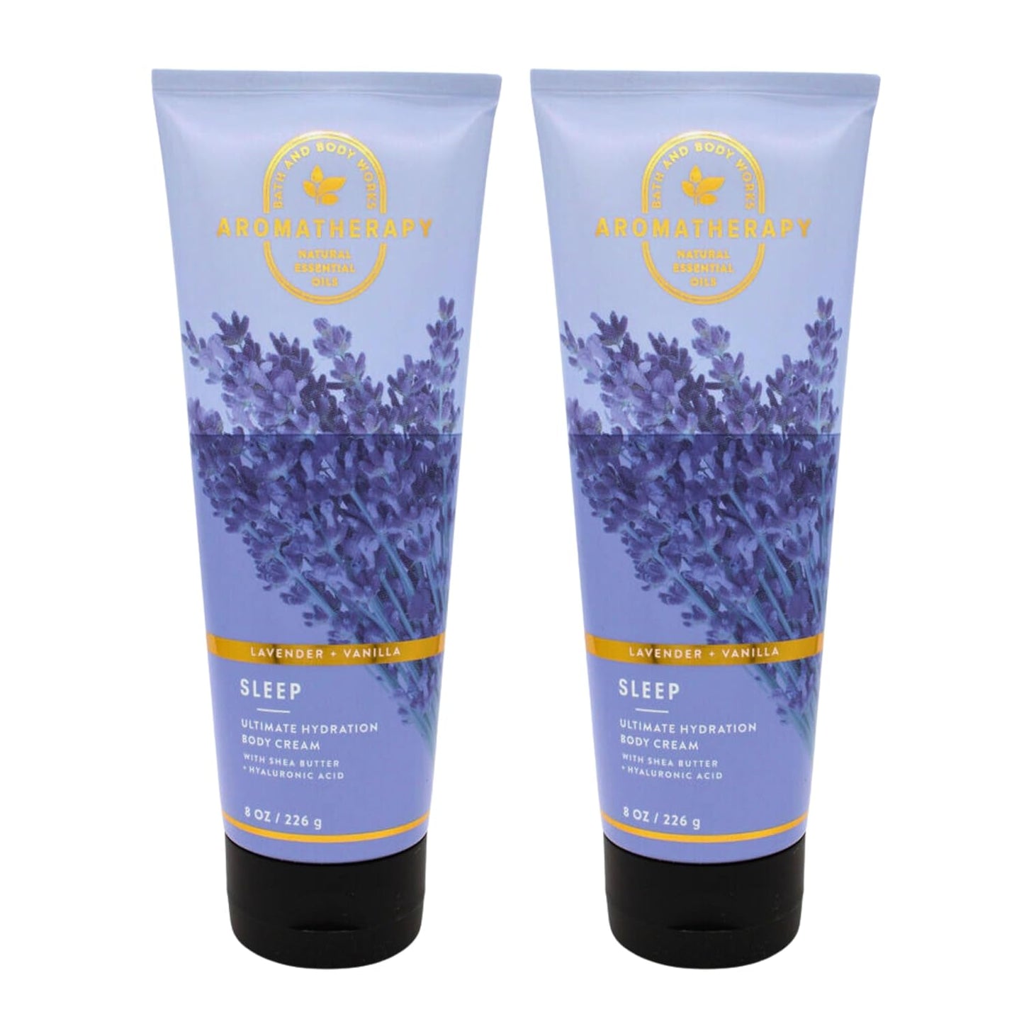 Bath & Body Works Ultra Shea Body Cream, 8oz Each, Pack of 2 (Lavender