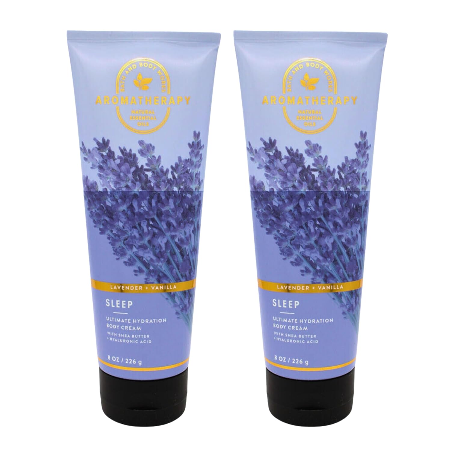 Bath & Body Works Ultra Shea Body Cream, 8oz Each, Pack of 2 (Lavender