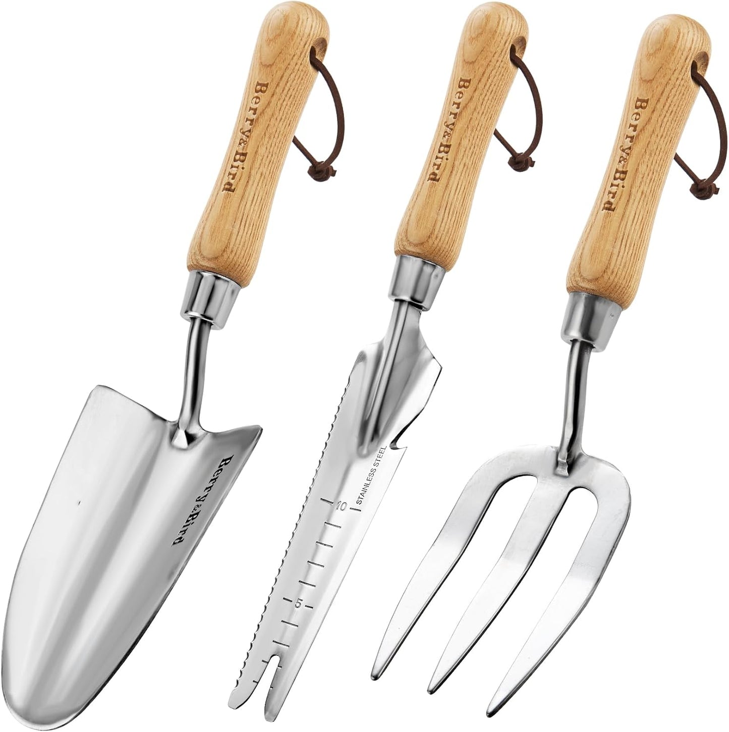 Berry&Bird Gardening Hand Tool Set - 3PCS Stainless Steel Garden Tool 