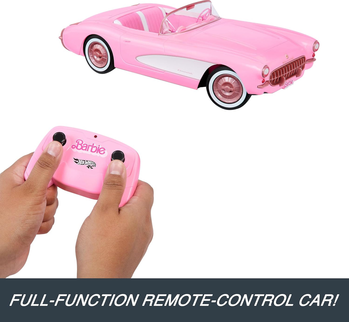 Barbie Hot Wheels RC Corvette from the Movie, Full-Function Remote-Con