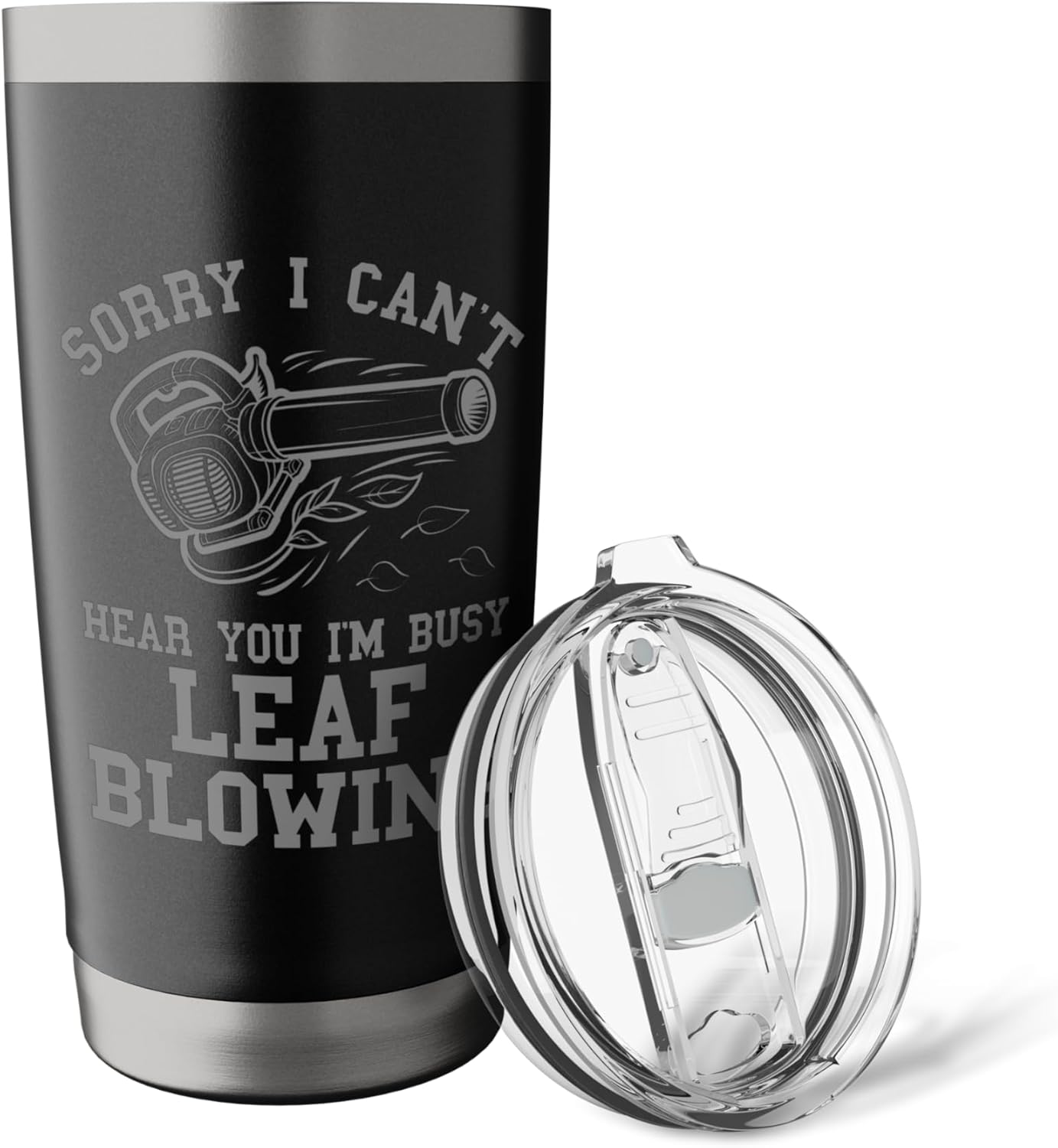 Leaf Blower For Dads Funny Lawn Care Yard Sorry Can't Hear Stainless Steel Insulated Tumbler