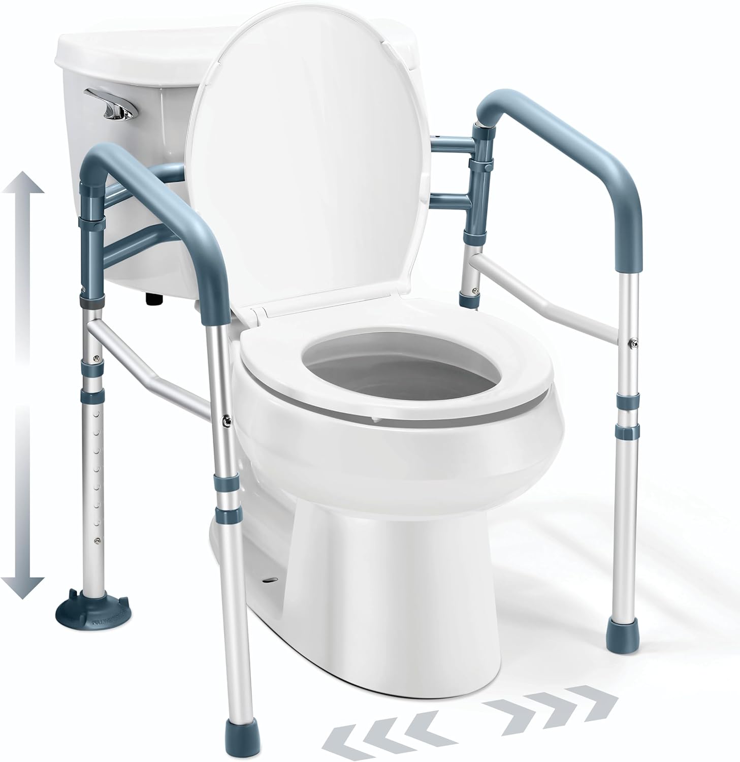 Medical king Toilet Safety Rail - Adjustable Detachable Toilet Safety 