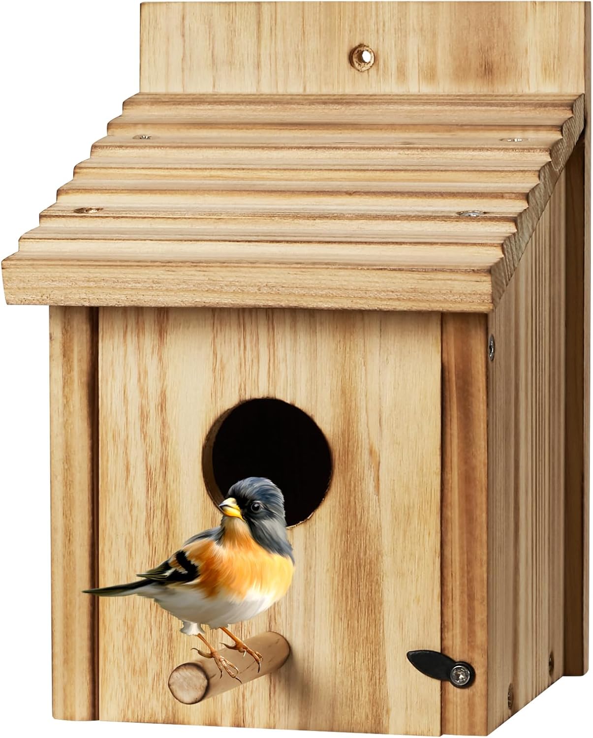 Outdoor Wooden Bird House, Birdhouse DIY Assembly Kit, Durable Bluebir