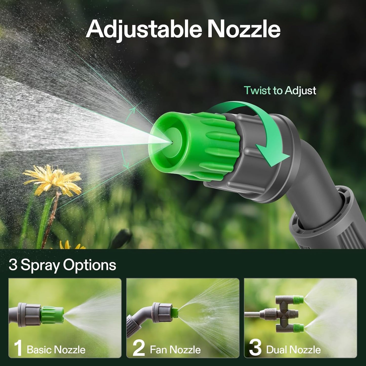 VIVOSUN 1 Gal/4L Pump Sprayer, Garden Water Sprayer for Plants, Weeds 