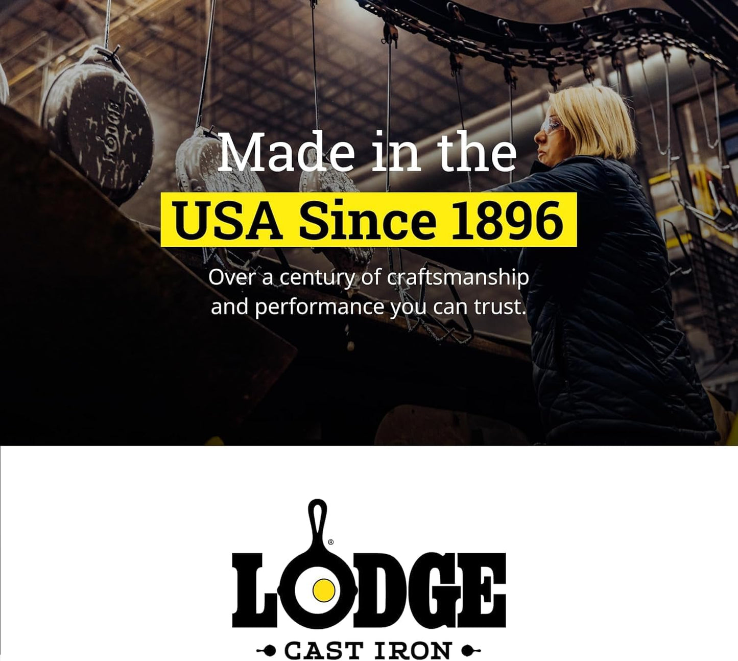 Lodge Seasoned Cast Iron Skillet - PFAS-Free, Non-Toxic Cookware - Use