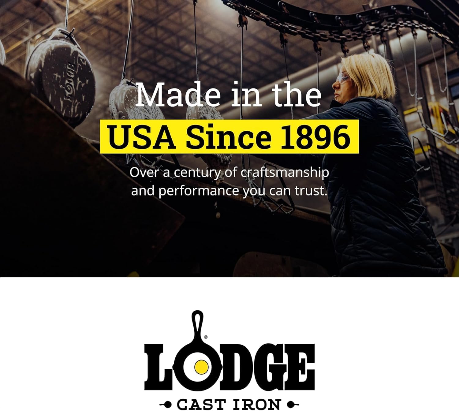 Lodge Seasoned Cast Iron Skillet - PFAS-Free, Non-Toxic Cookware - Use