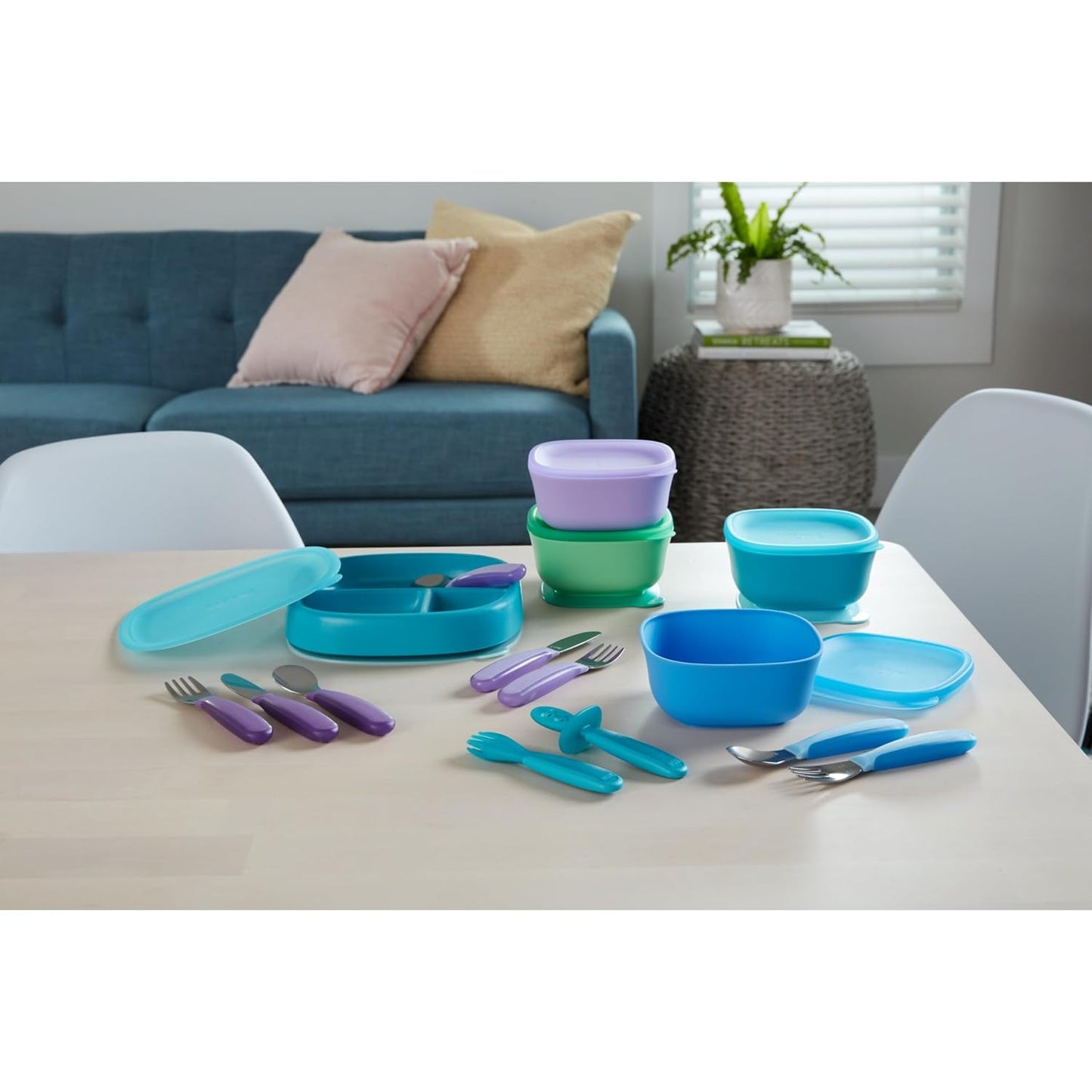 NUK Kiddy Cutlery Forks, Durable Stainless Steel, BPA & Latex-Free, 18+ Months, Pack of 3