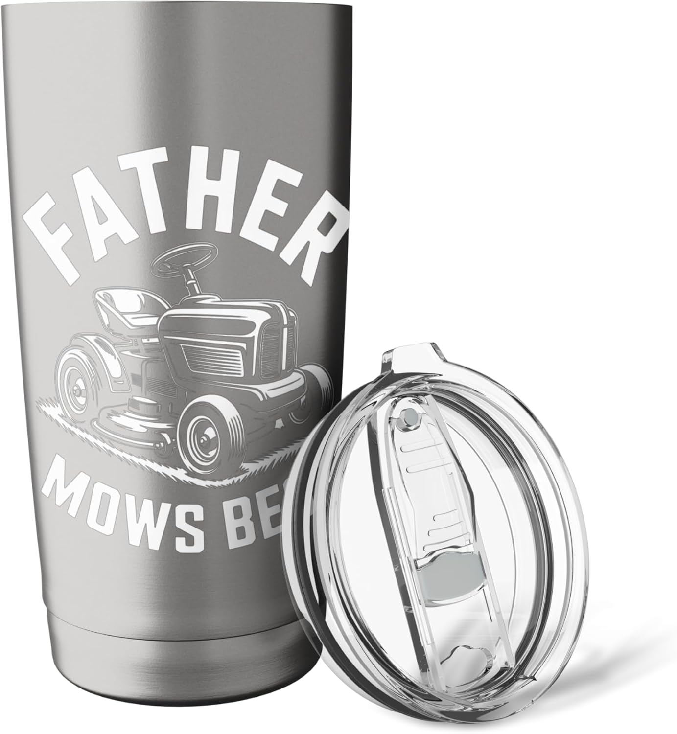 Father Mows Best Fathers Day Stainless Steel Insulated Tumbler