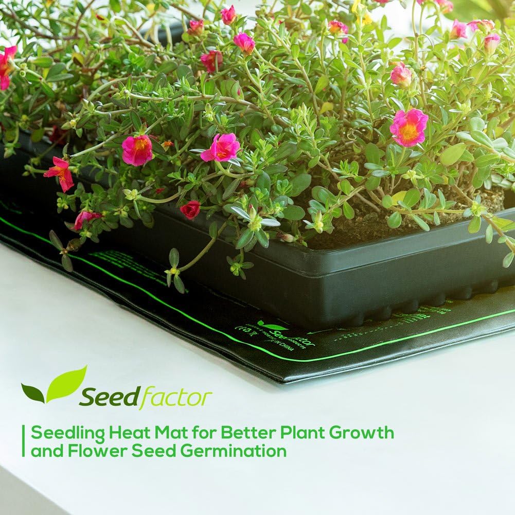 MET Certified 2 Pack Seedling Heat Mat, Seedfactor Waterproof Durable 
