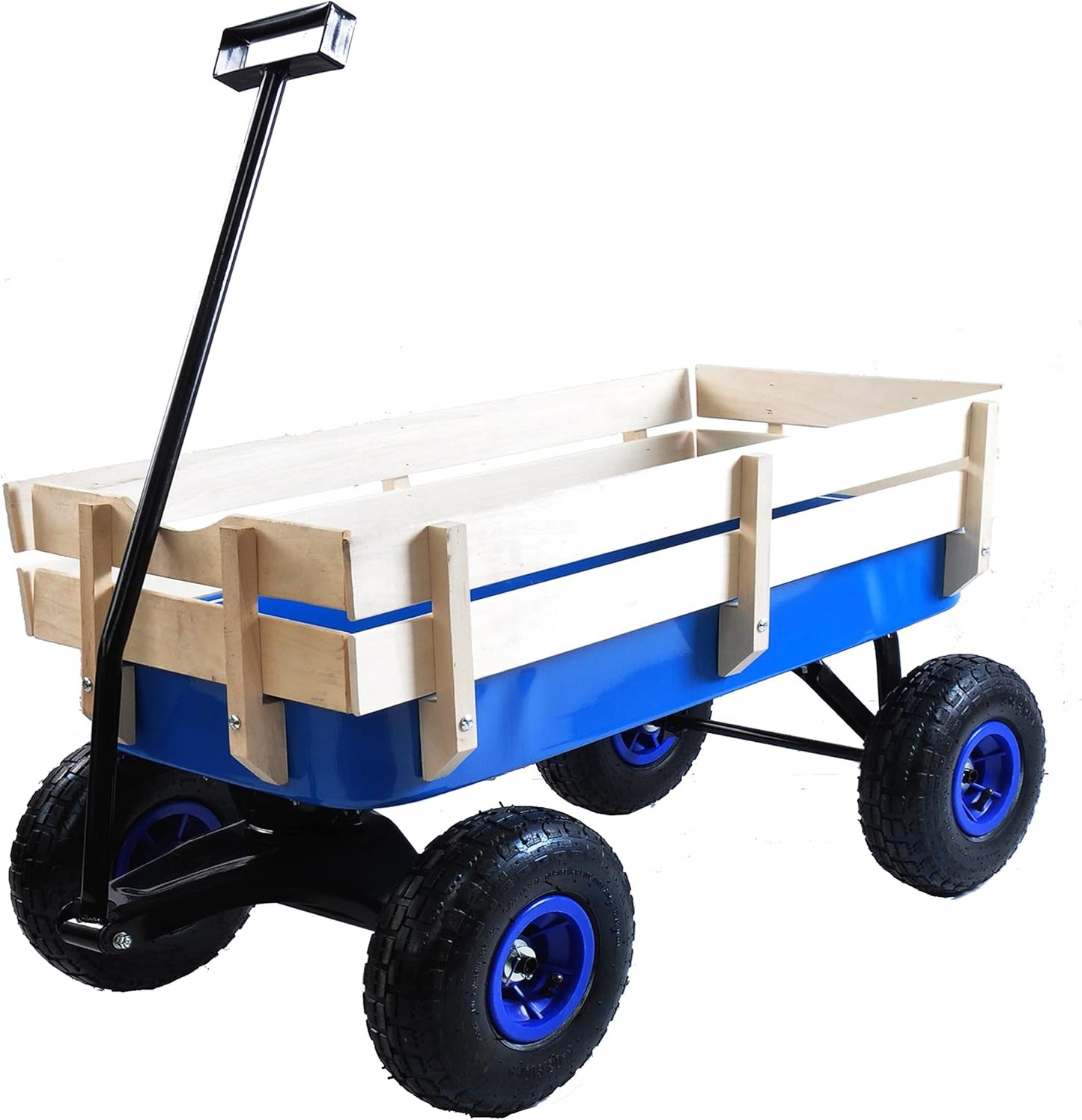 Garden Cart Utility Wagon 176 LBS Loading Capacity Steel Garden Wagon 