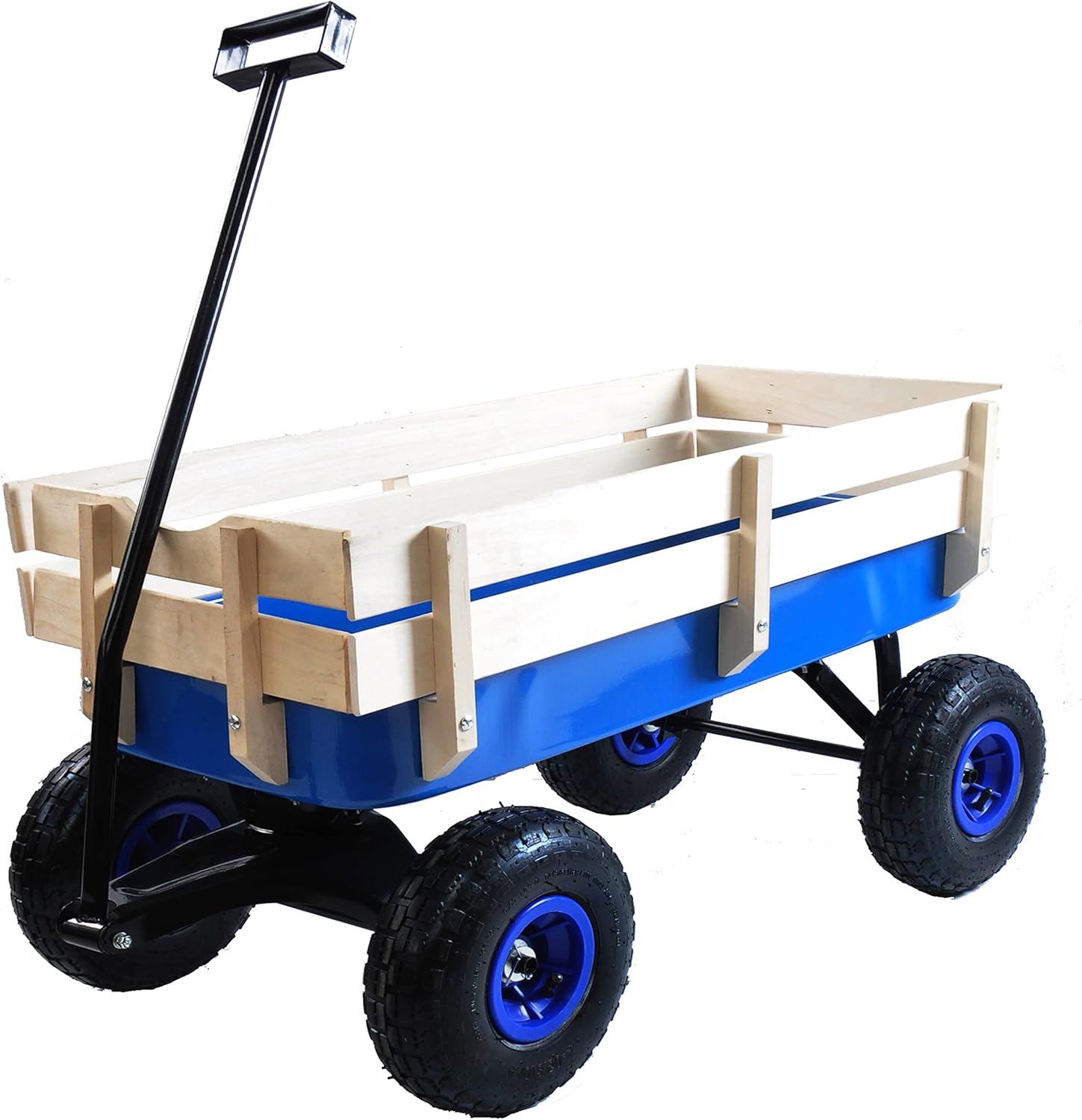 Garden Cart Utility Wagon 176 LBS Loading Capacity Steel Garden Wagon 