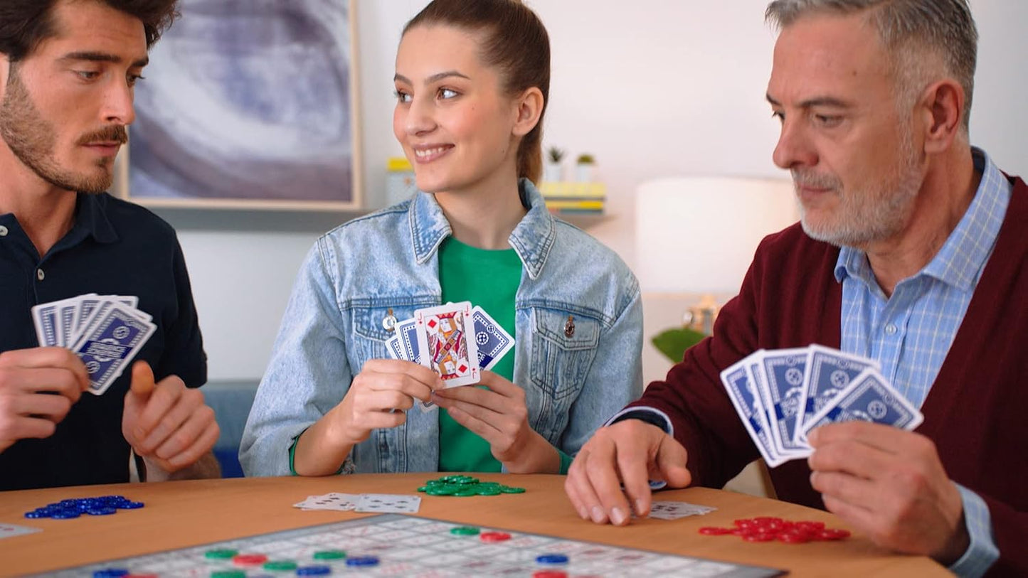 SEQUENCE- Original SEQUENCE Game with Folding Board, Cards and Chips b