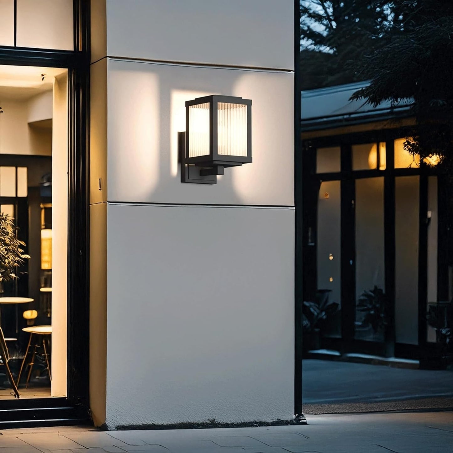 Solar Outdoor Wall Light, Solar Wall Sconce, Solar Wall Lamp Glass Sha