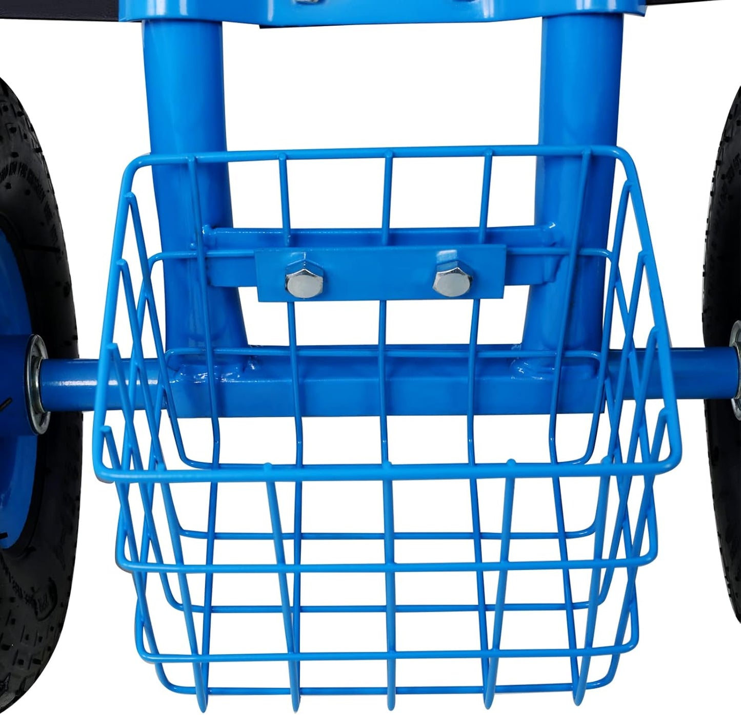 Rolling Garden Cart with 4 Wheels Tool Tray Basket Adjustable Height 3