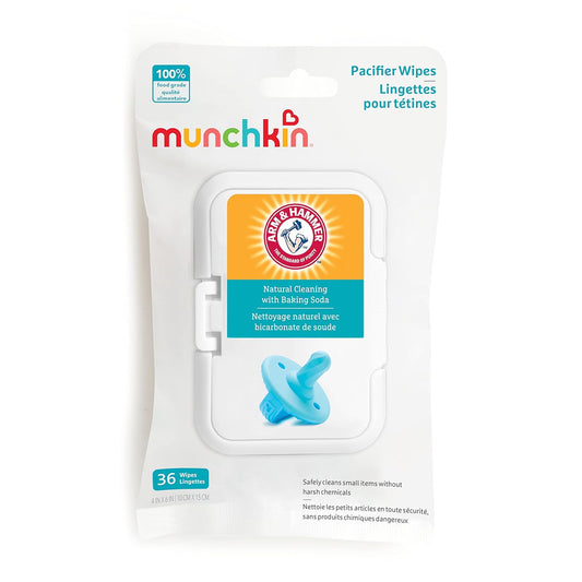 Munchkin Arm & Hammer Pacifier Wipes - Safely Cleans Breast Pump Parts