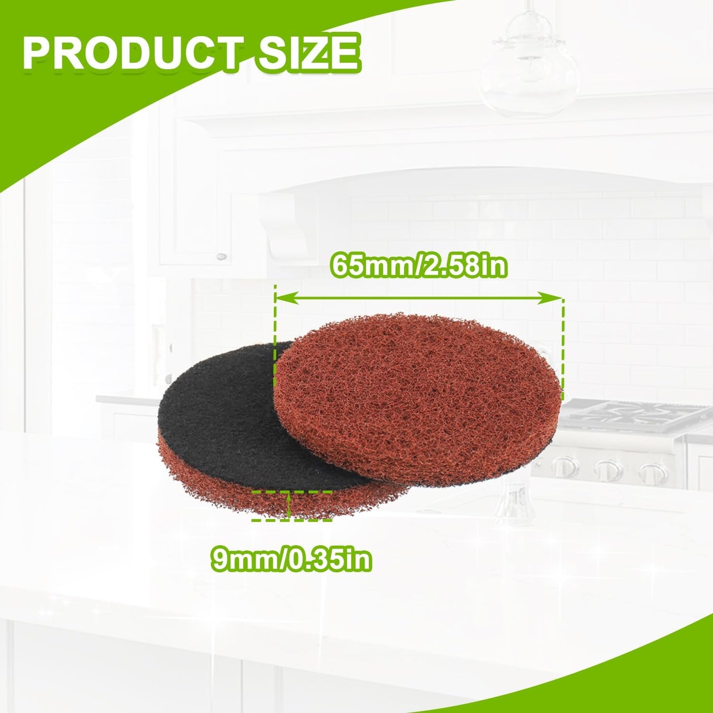 16pcs Heavy Duty Pads Electric Cleaning Brush Pad Set fit for Bosch Ho