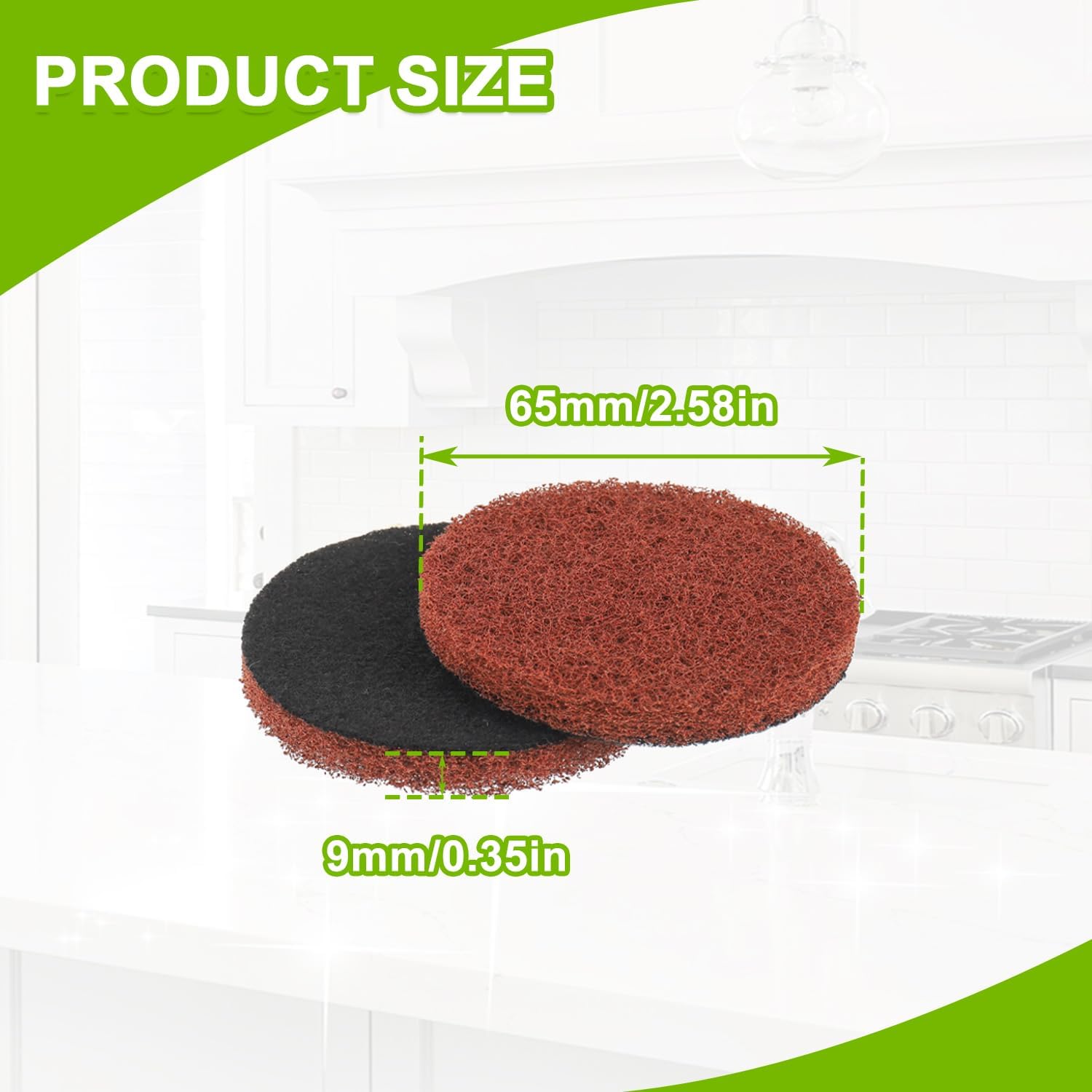 16pcs Heavy Duty Pads Electric Cleaning Brush Pad Set fit for Bosch Ho