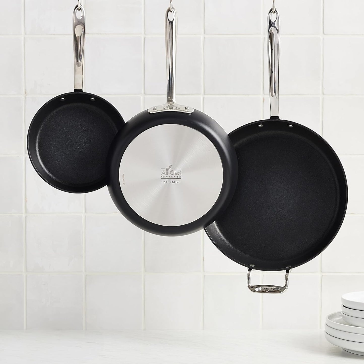 All-Clad HA1 Expert Hard Anodized Nonstick Fry Pan 2 Piece Set, 8" & 1