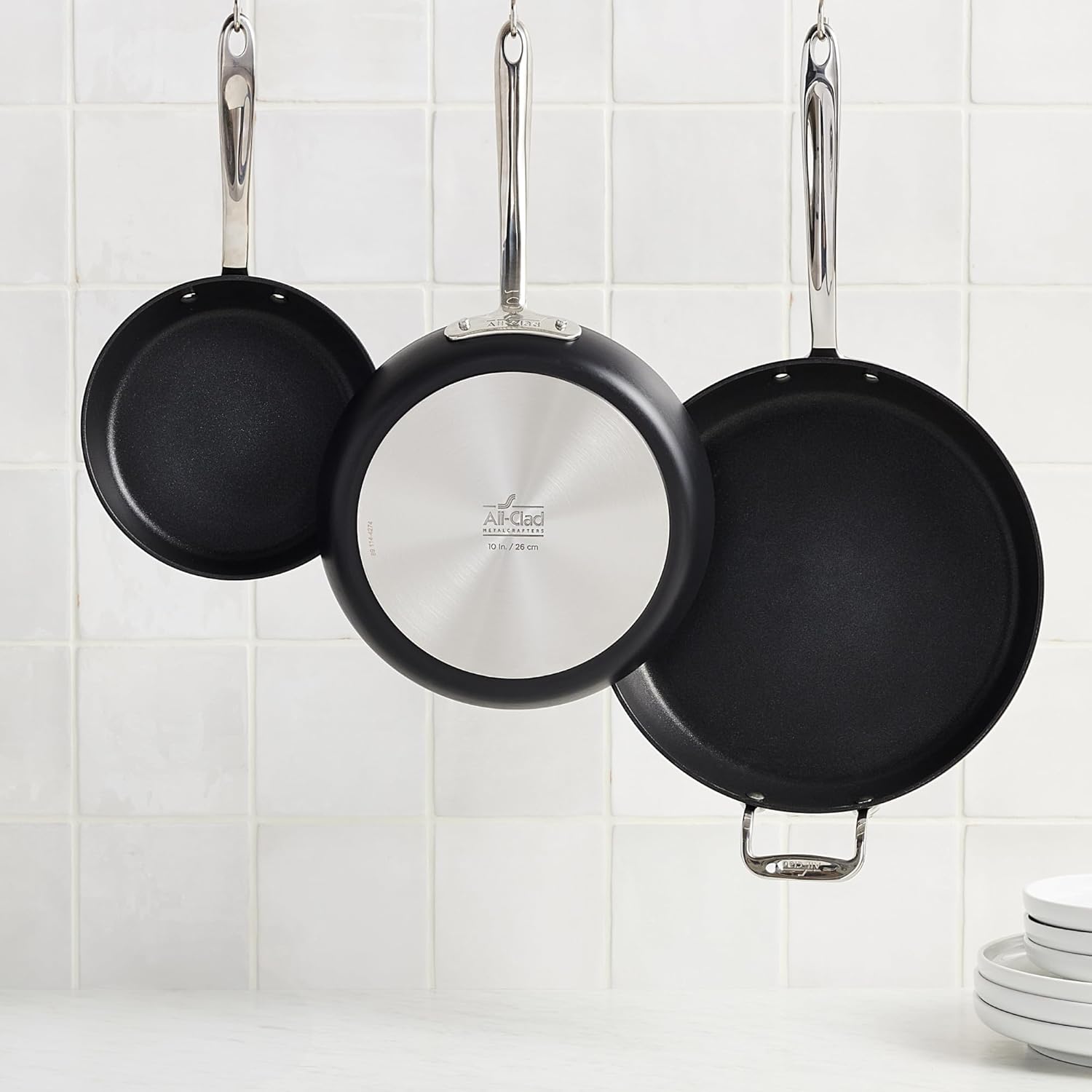 All-Clad HA1 Expert Hard Anodized Nonstick Fry Pan 2 Piece Set, 8" & 1
