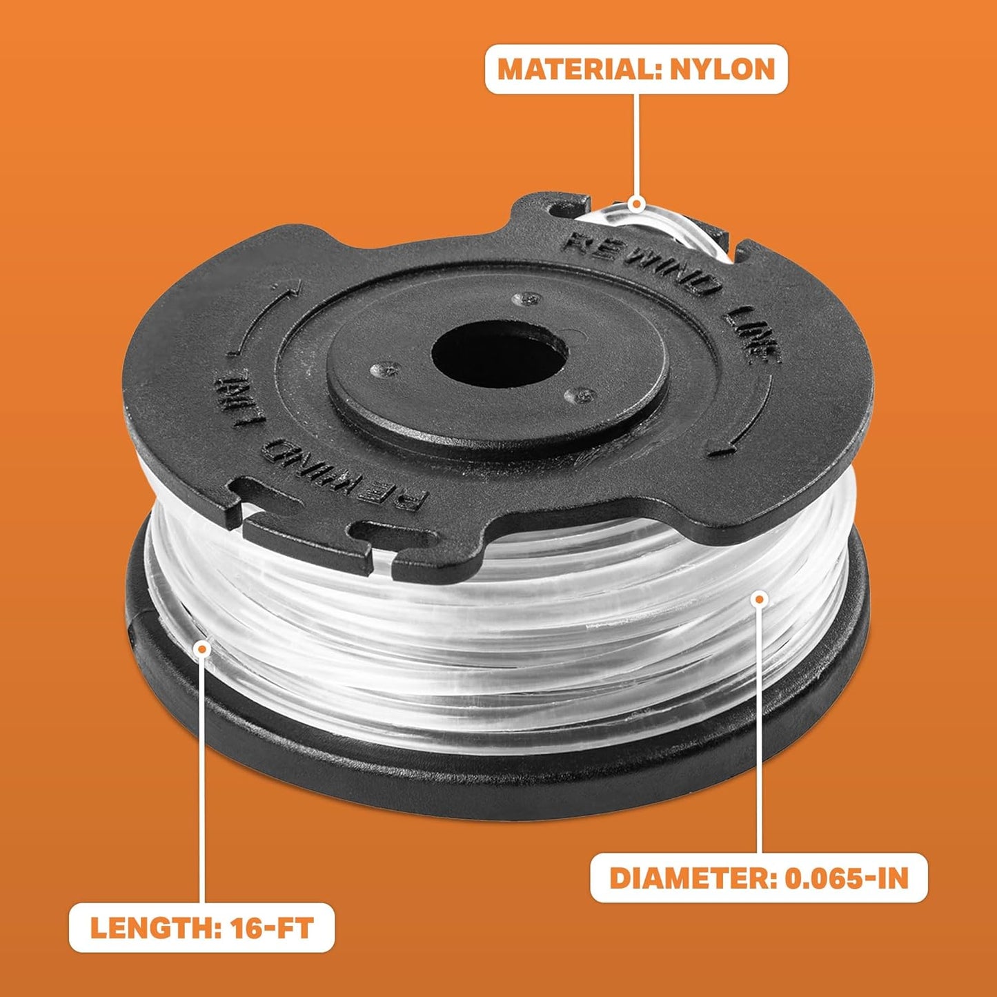 LawnMaster 0.065-inch Replacement Grass Trimmer Line Spool – 952392