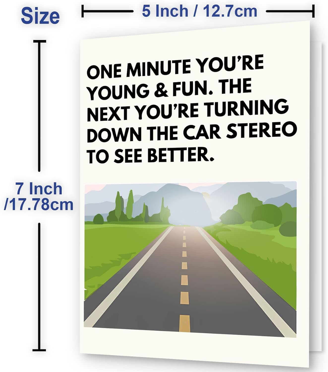 Funny Birthday Cards, Funny Birthday Cards for Men & Women, Happy Birthday card for Husband & Mom, 40th 50th 60th 70th 75th Birthday Card
