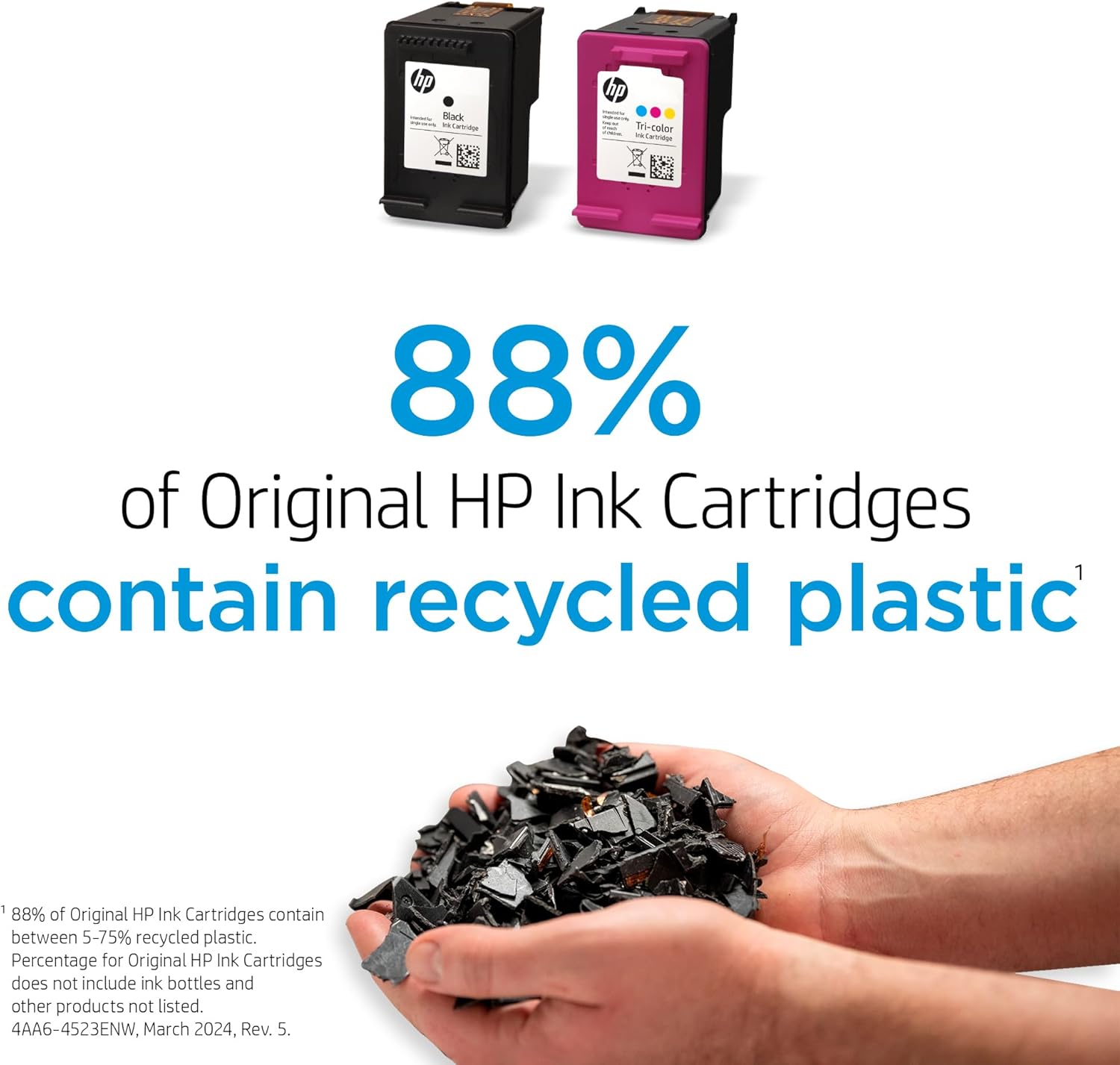HP 62 Black Ink Cartridge | Works with Envy 5540, 5640, 5660, 7640, Of