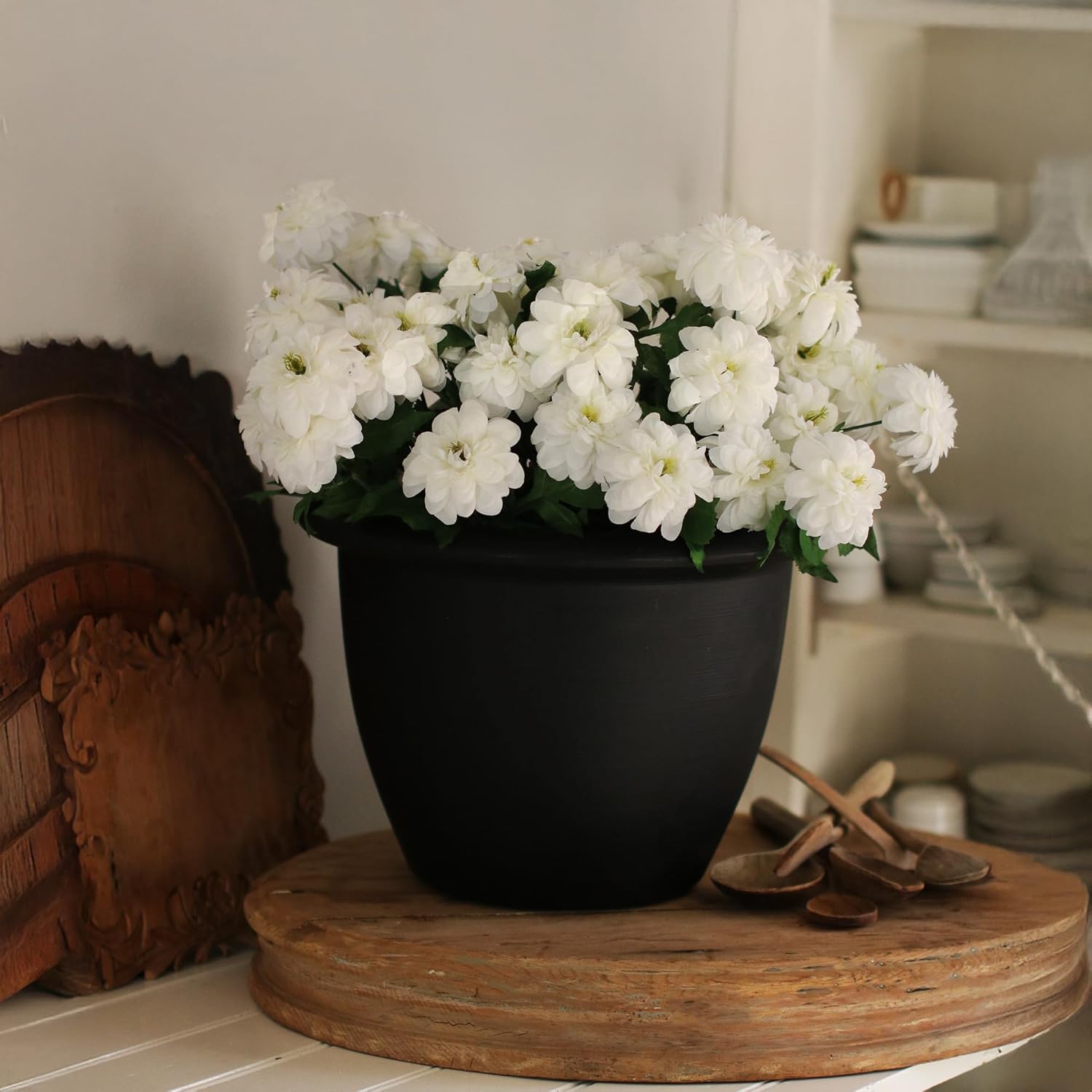 The HC Companies Sevilla Flower Planters - Durable Outdoor & Indoor Pl