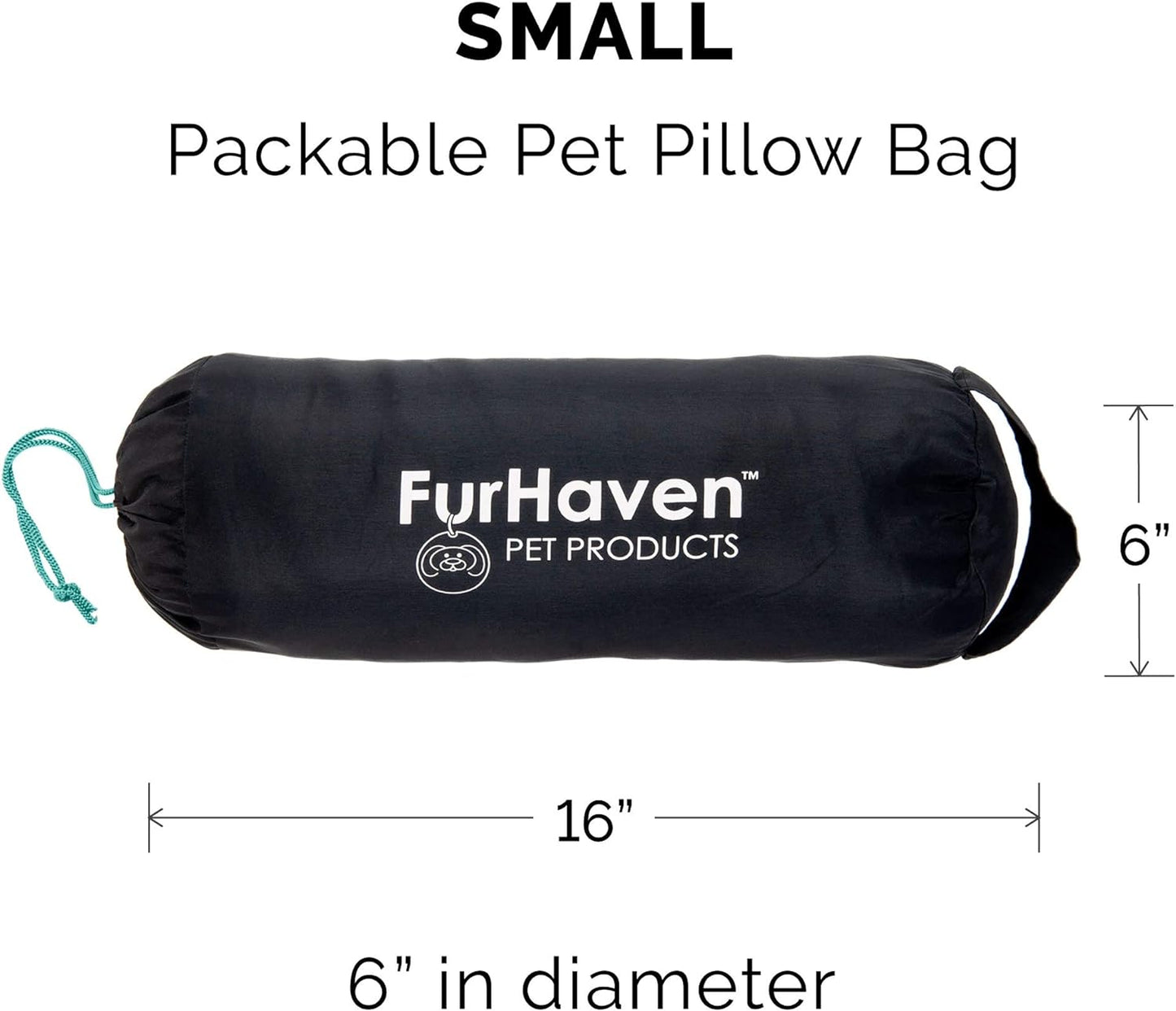 Furhaven Outdoor Travel Dog Bed for Small Dogs w/ Carry Bag, Washable 
