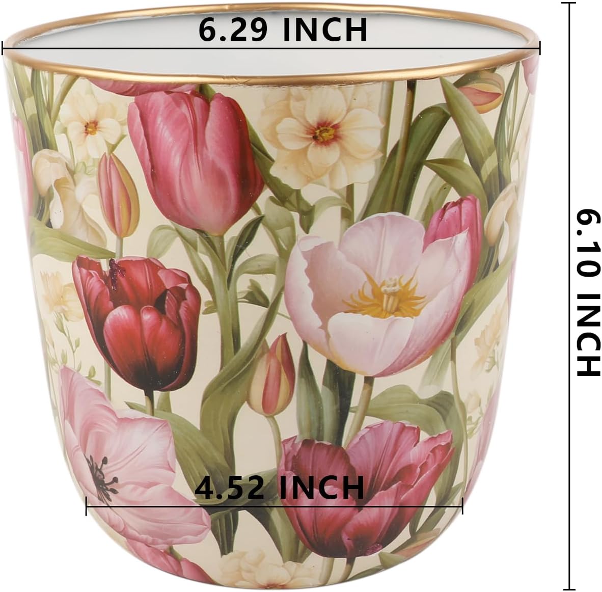 Flower Shabby Chic Classy Designed Flowerpot Planter Milk Can Galvaniz