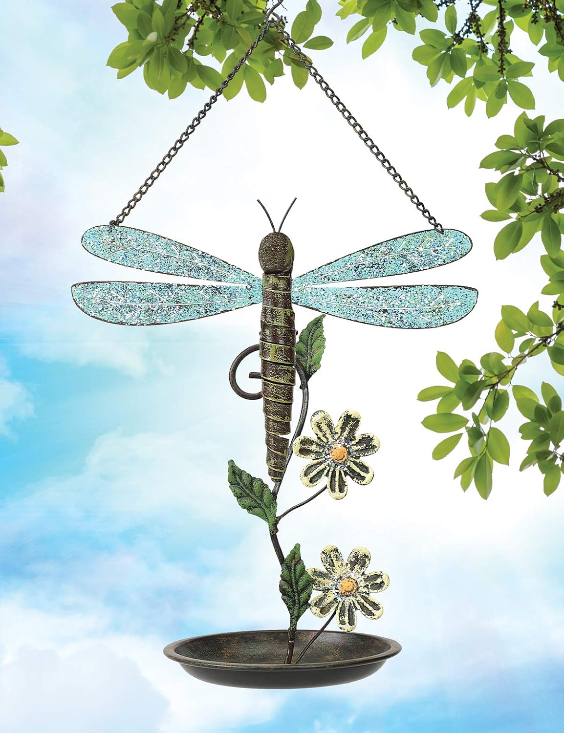 Sunset Vista Designs Dragonfly Birdfeeder, 13-Inch