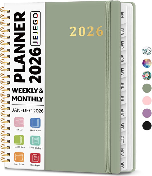 2026 Planner, Weekly and Monthly Calendar Planner Book, January 2026 -