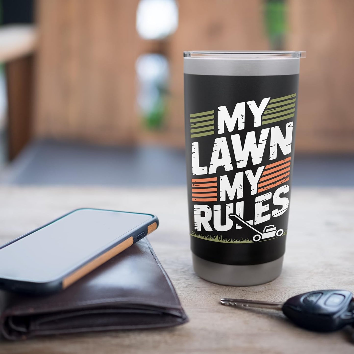 Garden Lawn Striper Lawn Care Mowing Stainless Steel Insulated Tumbler